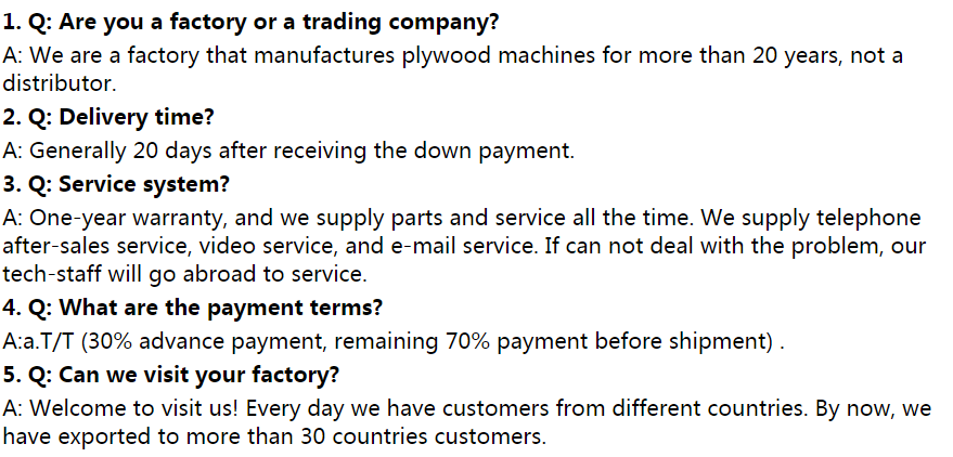 胶合板机器制造商