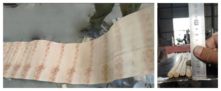 木芯贴面削皮机